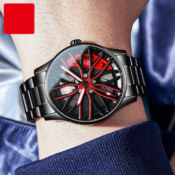 Fashion Wheel Rotation Quartz Watch