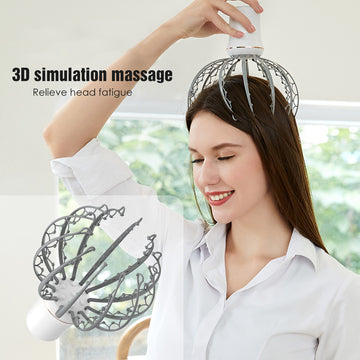 Octopus Scalp Vibration Massage Claw Alleviate Fatigue Promote Blood Circulation Tool